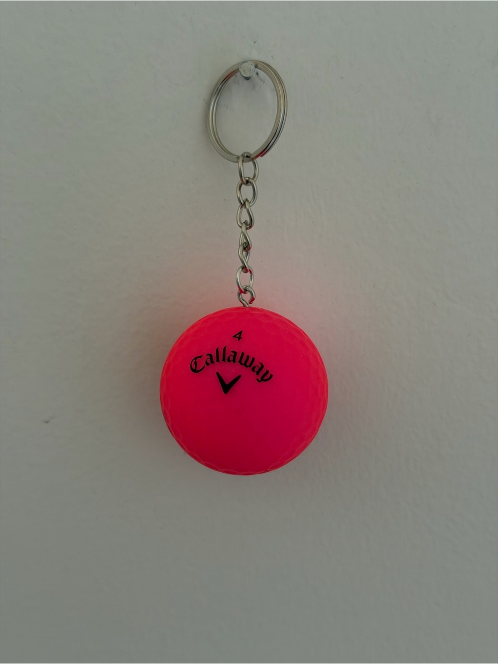Callaway Hot Pink Golf Ball Keychain